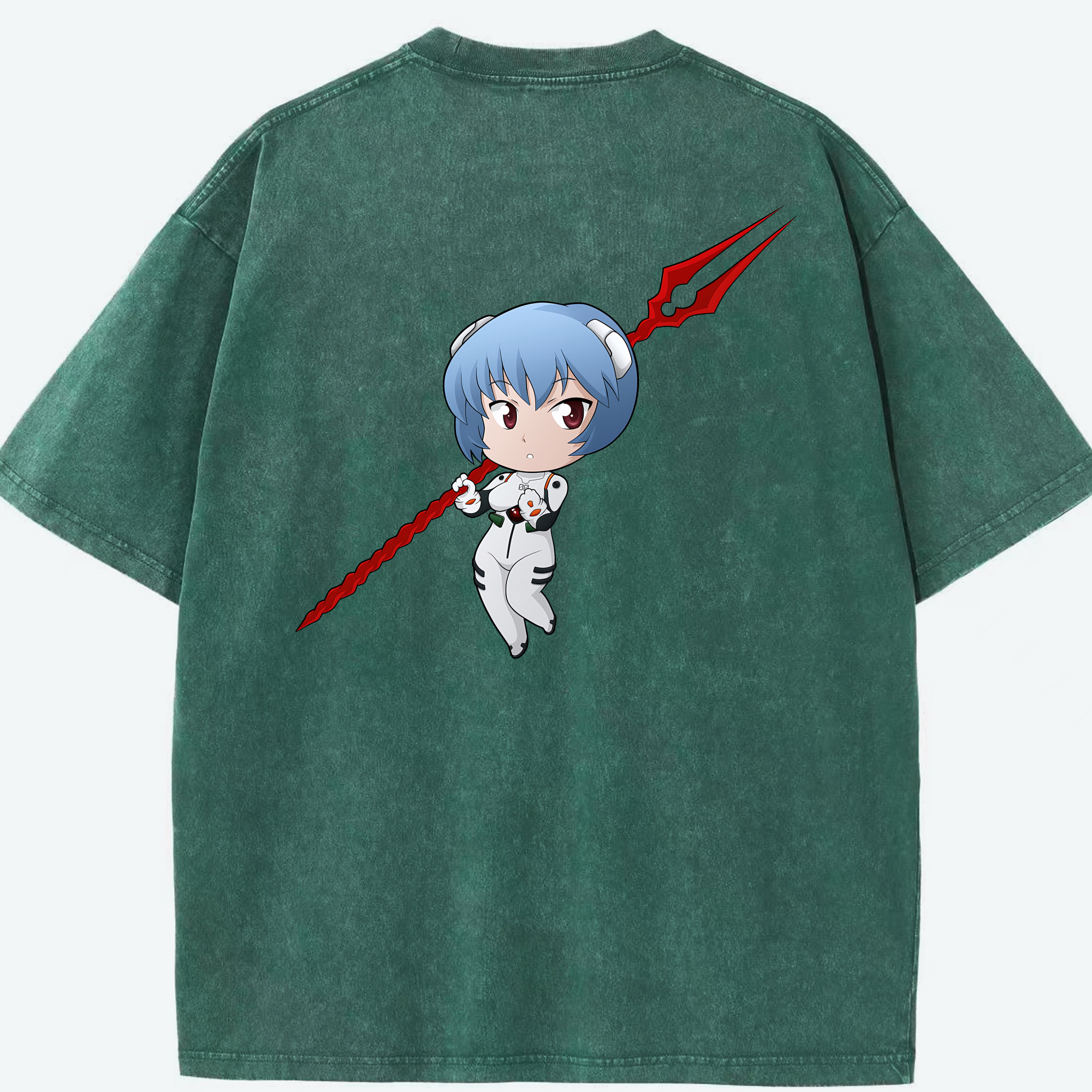（画像用） EVA 新世紀エヴァンゲリオン 綿100% ヴィンテージ風 半袖Tシャツ（背面プリント）